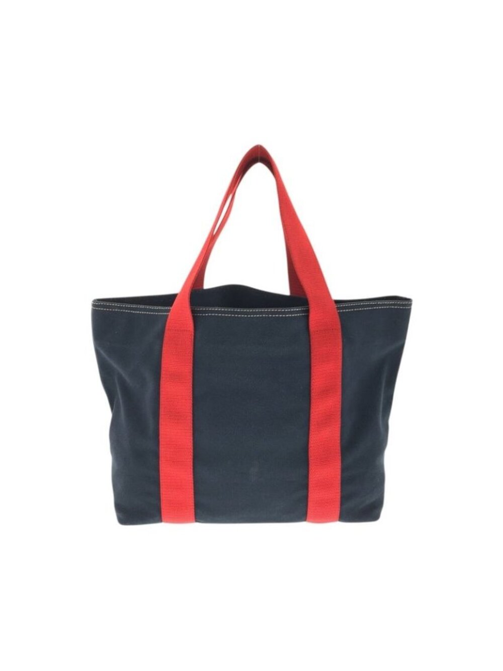 Prada Sports Canapa Navy Red Canvas Tote - Picture 2 of 9